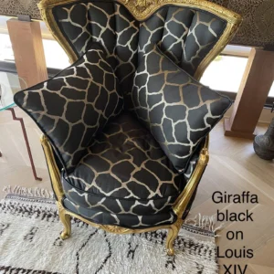 Scalamandre Giraffa Brown Giraffe Animal Skin Safari Heavy Jacquard MSRP USD 358/y