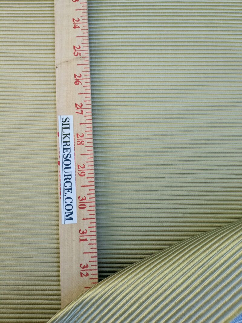 PXL_20231018_210354894 Designer Silk Wide Ribbed Aqua Green Stunning Super Heavy 2.2lbs/yard! MSRP USD 389