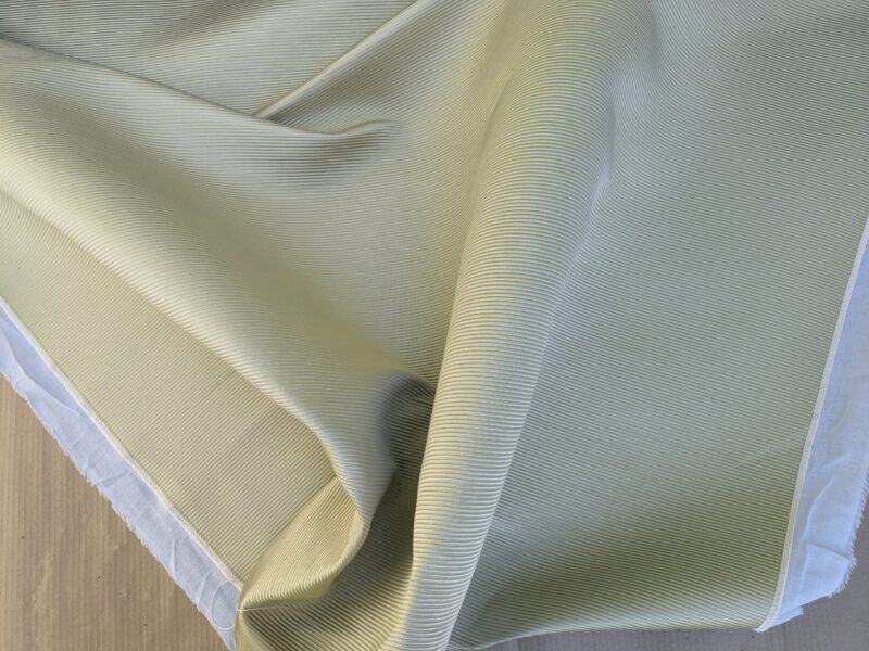 PXL_20231018_210458986 Designer Silk Wide Ribbed Aqua Green Stunning Super Heavy 2.2lbs/yard! MSRP USD 389