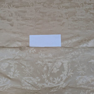 PXL_20250527_213913591 100% Silk Damask Chinoiserie Toile Music Garden "nimbus" Cream White