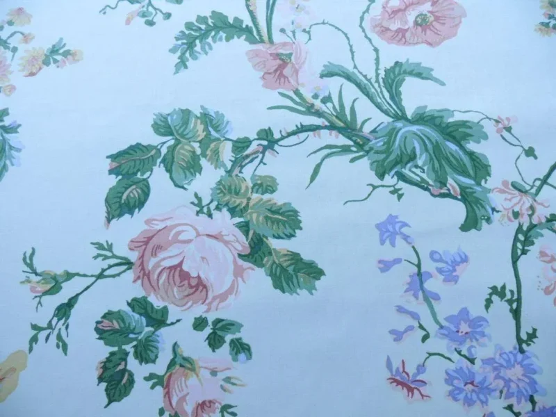 P1480577.jpg 8.25Y Brunschwig & Fils MAINTENON HISTORICAL PRINT TULIPS Rose Iris Poppy CHINTZ