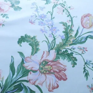 P1480579.jpg 8.25Y Brunschwig & Fils MAINTENON HISTORICAL PRINT TULIPS Rose Iris Poppy CHINTZ
