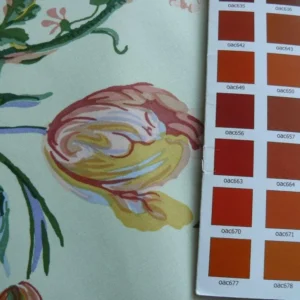 P1480582.jpg 8.25Y Brunschwig & Fils MAINTENON HISTORICAL PRINT TULIPS Rose Iris Poppy CHINTZ