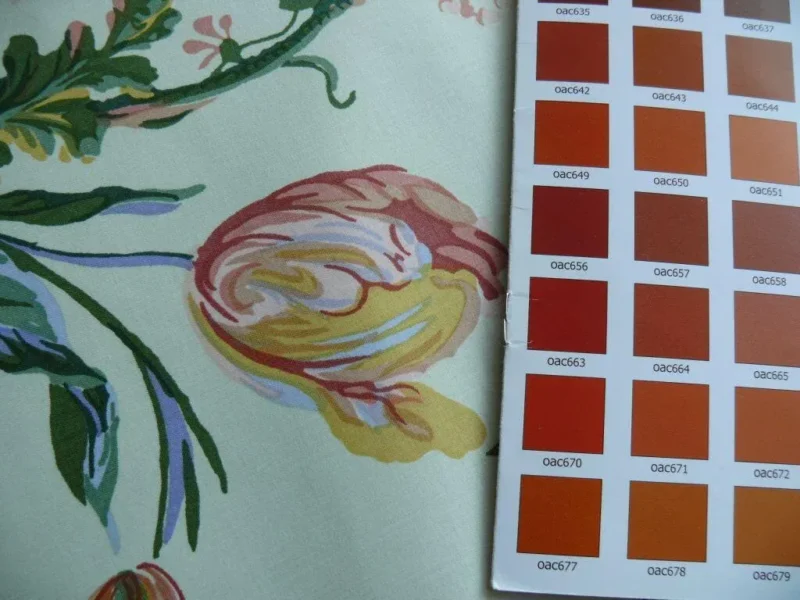 P1480582.jpg 8.25Y Brunschwig & Fils MAINTENON HISTORICAL PRINT TULIPS Rose Iris Poppy CHINTZ