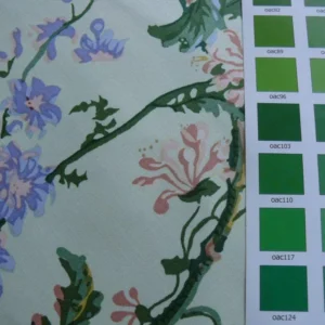 P1480583.jpg 8.25Y Brunschwig & Fils MAINTENON HISTORICAL PRINT TULIPS Rose Iris Poppy CHINTZ