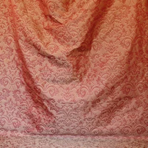 P1530932.jpg Clarence House "ankara" 100%silk Damask Burgundy & Copper Gold MSRP USD 208/Y