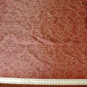 P1530938.jpg Clarence House "ankara" 100%silk Damask Burgundy & Copper Gold MSRP USD 208/Y
