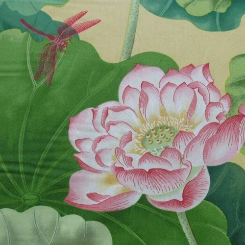 BRUNSCHWIG & FILS "NYMPHAEA" LOTUS WATER-LILY PINK BRUNSCHWIG & FILS "NYMPHAEA" LOTUS WATER-LILY PINK