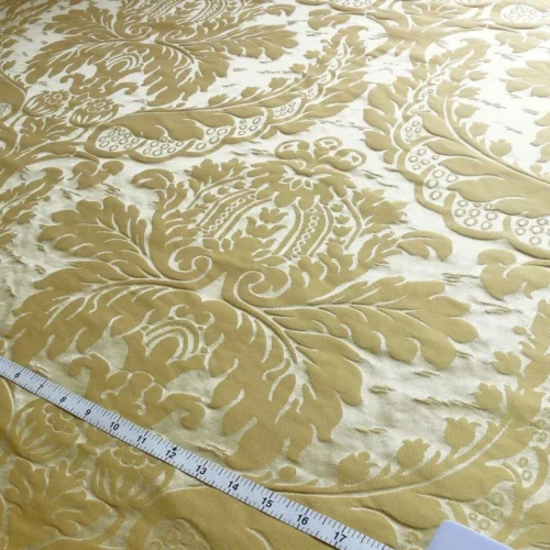 SCHUMACHER FAB CLASSY RENAISSANCE DAMASK "GOLD" YELLOW fr ITALY SCHUMACHER FAB CLASSY RENAISSANCE DAMASK "GOLD" YELLOW fr ITALY