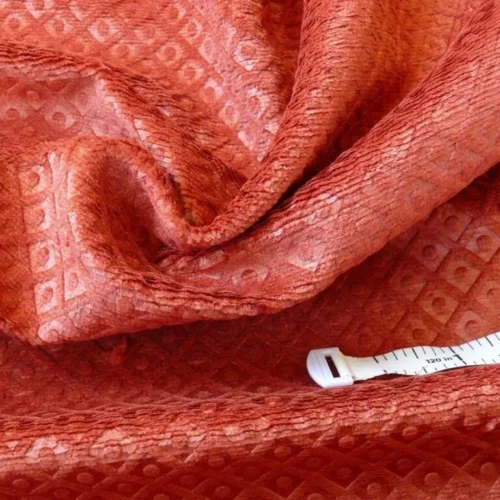 1Y+ LEE JOFA VIROFLAY GAUFRA VELVET "INDIAN RED" BURNT BURGUNDY 1Y+ LEE JOFA VIROFLAY GAUFRA VELVET "INDIAN RED" BURNT BURGUNDY