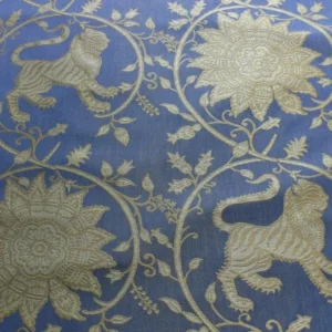 BTY LEE JOFA KALABAGH WEAVE TIGER SNIFF ROSE SAPPHIRE BLUE GOLD BTY LEE JOFA KALABAGH WEAVE TIGER SNIFF ROSE SAPPHIRE BLUE GOLD