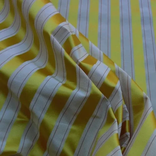 Scalamandre "Province" Striped Silk Taffeta, Golds BTY Scalamandre "Province" Striped Silk Taffeta, Golds BTY