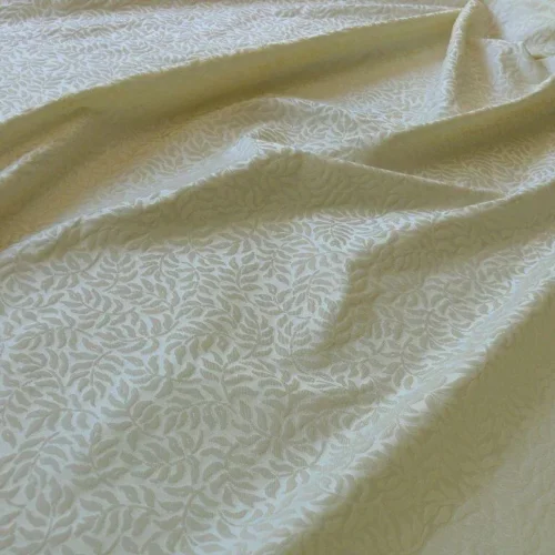 SCALAMANDRE BLAIRSPRIG WHITE CREAM WHITE MINI FOLIAGE100% SILK B SCALAMANDRE BLAIRSPRIG WHITE CREAM WHITE MINI FOLIAGE100% SILK B