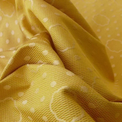 1.1Y SCALAMANDRE REVEILLON UNITO GIALLO GOLDEN CLOUDS & DOTS 1.1Y SCALAMANDRE REVEILLON UNITO GIALLO GOLDEN CLOUDS & DOTS