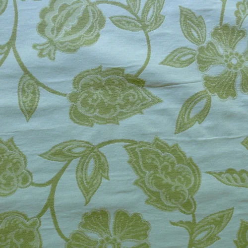 HI END FENNEL GREEN JACOBEAN LOTUS FLOWER LINEN BLEND HEAVY BTY HI END FENNEL GREEN JACOBEAN LOTUS FLOWER LINEN BLEND HEAVY BTY