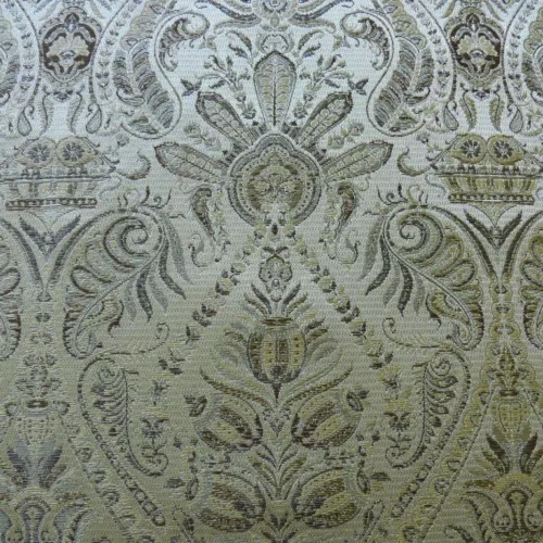FABRICUT FEDERO 100% SILK LAMPAS REN MEDALLION/ARTICHOKE- GOLD FABRICUT FEDERO 100% SILK LAMPAS REN MEDALLION/ARTICHOKE- GOLD
