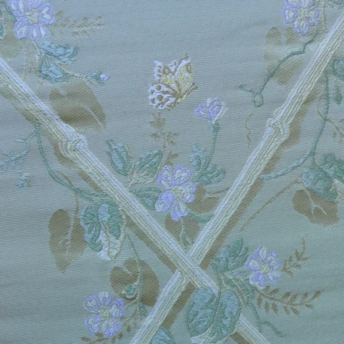 SCALAMANDRE BUTTERFLY & TRELLIS LT YELLOW GREEN LT LAVENDER GOLD SCALAMANDRE BUTTERFLY & TRELLIS LT YELLOW GREEN LT LAVENDER GOLD