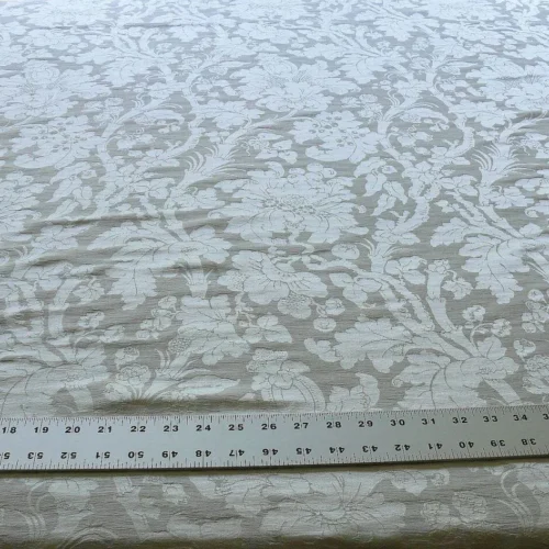 RALPH LAUREN CLARISSA DAMASK PEARL SNOW WHITE BTY RALPH LAUREN CLARISSA DAMASK PEARL SNOW WHITE BTY