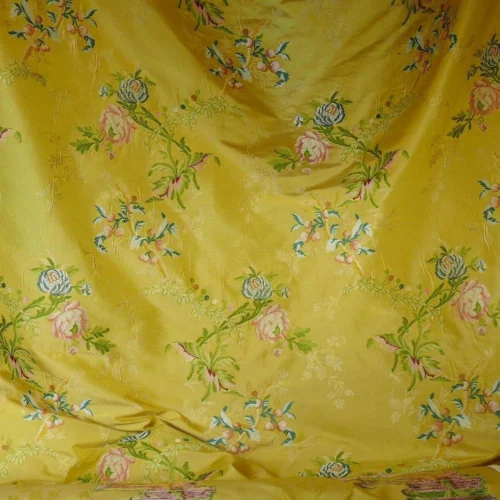 SCALAMANDRE CERASELLA FRENCH DOCUMENTARY FLOWER GARLAND YELLOW G SCALAMANDRE CERASELLA FRENCH DOCUMENTARY FLOWER GARLAND YELLOW G