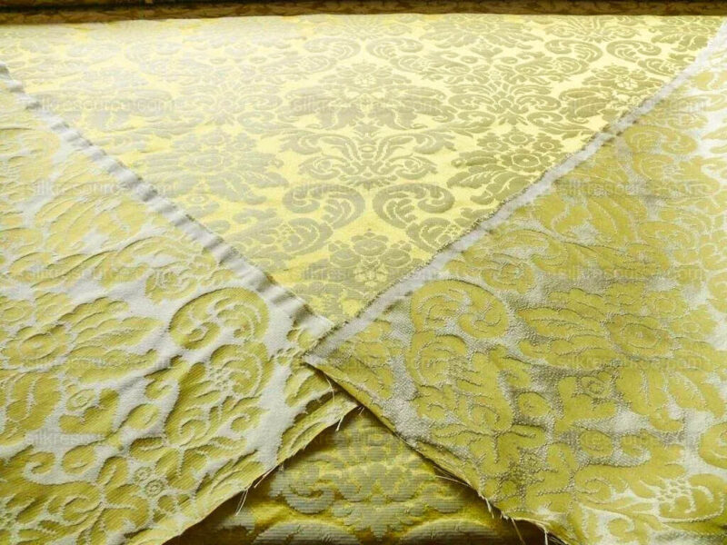 products-P1560838 Scalamandre Lucia Gaufre Damask Gold 100% silk Damask Waffle Damask from Italy MSRP USD 538/Y