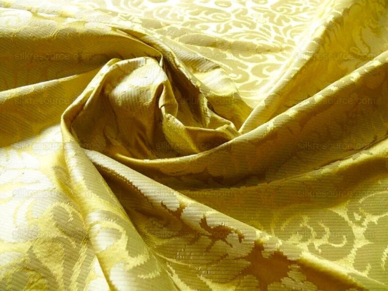 products-P1560839 Scalamandre Lucia Gaufre Damask Gold 100% silk Damask Waffle Damask from Italy MSRP USD 538/Y