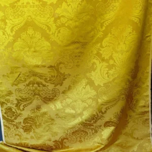 SCALAMANDRE SILK & LINEN DAMASK LOTUS ROSE GILDED GOLD GLAMOUR! SCALAMANDRE SILK & LINEN DAMASK LOTUS ROSE GILDED GOLD GLAMOUR!