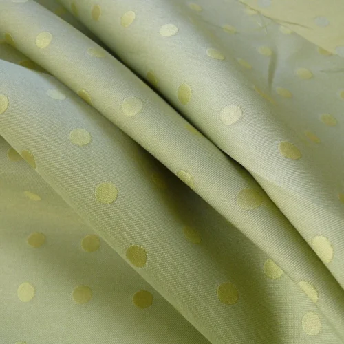 KRAVET SPATIAL POLKA DOT SILK SATIN CELADON "GREEN TEA" BTY MSR KRAVET SPATIAL POLKA DOT SILK SATIN CELADON "GREEN TEA" BTY MSR