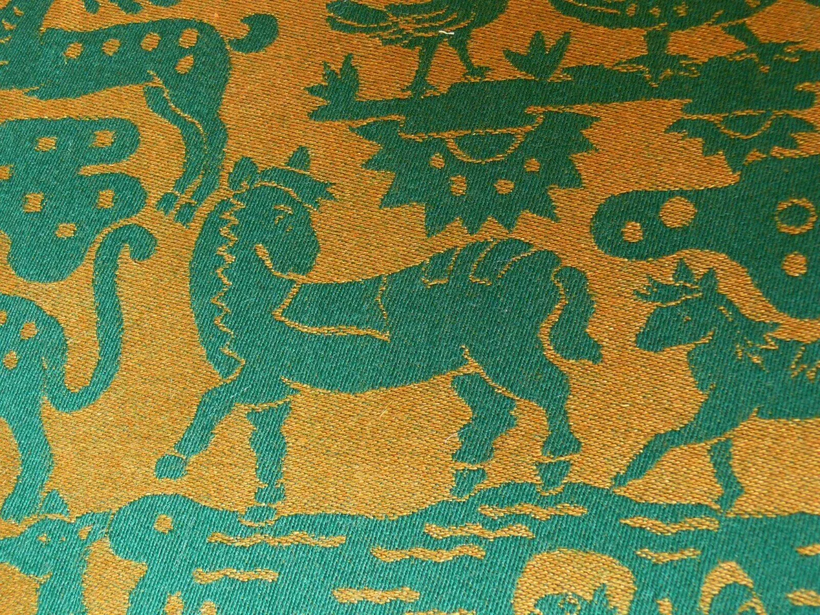 CLARENCE HOUSE MYTH ANIMAL WOOL EPINGLE HUNTER GREEN & BRONZE B CLARENCE HOUSE MYTH ANIMAL WOOL EPINGLE HUNTER GREEN & BRONZE B