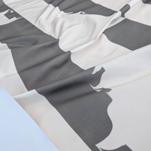 PXL_20250904_183703879 BY Yard Brunschwig & Fils Charlotte Moss "Ting" Silk Taffeta Black White Pavilion Print