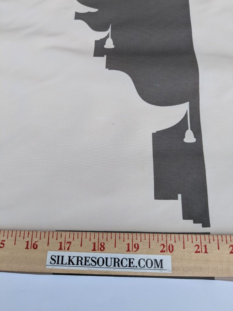 PXL_20250904_183844271 BY Yard Brunschwig & Fils Charlotte Moss "Ting" Silk Taffeta Black White Pavilion Print