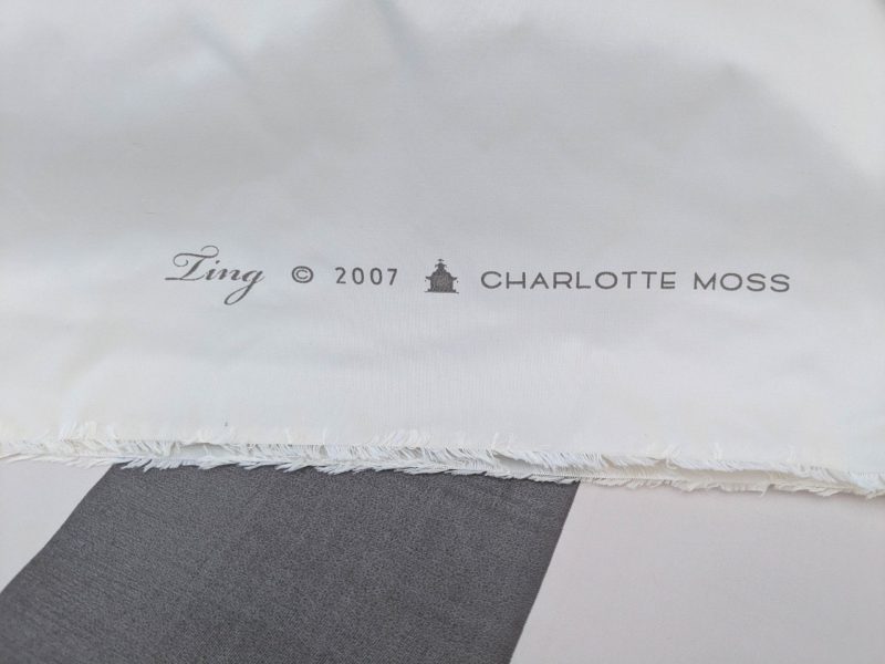 PXL_20250904_184202381 BY Yard Brunschwig & Fils Charlotte Moss "Ting" Silk Taffeta Black White Pavilion Print