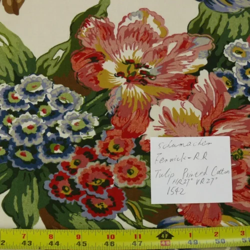 10.6Y SCHUMACHER FERNWICK-RR BOUQUET TULIPS CLASSIC BLOCK