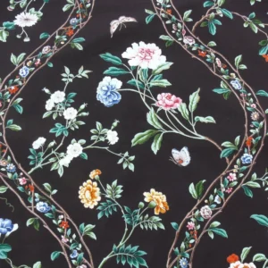 BRUNCHWIG & FILS "SILK ROAD" CHINOISERIE GARDEN BIRD & TRELLIS P BRUNCHWIG & FILS "SILK ROAD" CHINOISERIE GARDEN BIRD & TRELLIS P