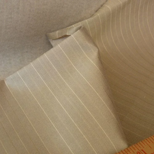 BERGAMO SILVER CHARCOAL PALE GOLD PINSTRIPE SILK JACQUARD MSRP BERGAMO SILVER CHARCOAL PALE GOLD PINSTRIPE SILK JACQUARD MSRP$2