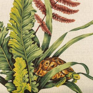 products-P1600321 1 Ev4 Scalamandre 1.4 Y Felce Cotton Ecru Beige Cream Fern Turtle MSRP USD 276/Y