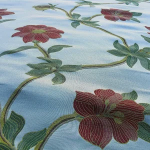 SCALAMANDRE CASERTA LAMPAS SILK BEIGE POM LILIES MSRP6/Y SCALAMANDRE CASERTA LAMPAS SILK BEIGE POM LILIES MSRP$496/Y