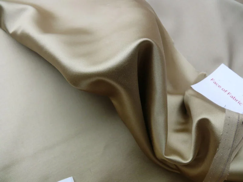 OLD WOLRD WEAVERS SILK SATIN TOFFEE GLAMOROUS WEIGHTY OLD WOLRD WEAVERS SILK SATIN TOFFEE GLAMOROUS WEIGHTY