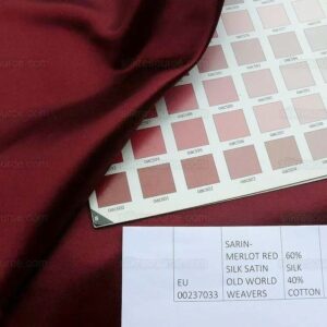 products-P1600773 Old World Weavers Silk Satin Merlot Deep Red Glamorous Liquid Lux