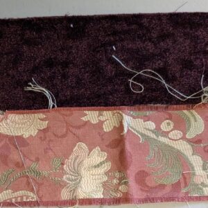 IMG_9327 Mohair & Silk Velvet Seaweed Texture In Deep Wine Red Burgundy Heavy Duty