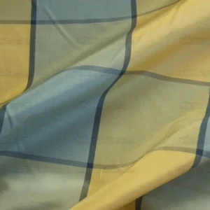 DURALEE Silk Taffeta Blue Daffordil  Classy Plaid DURALEE Silk Taffeta Blue Daffordil Classy Plaid