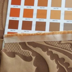 By Yard Brunschwig & Fils Lorenzo Rubelli Silk Damask Renaissance Chocolate Brown Gold