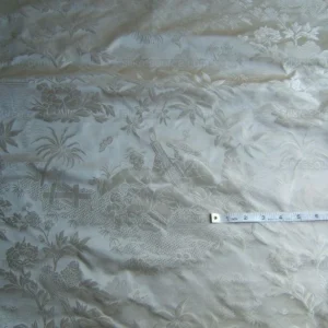 DSCF4918.jpg 100%silk Chinoisery Music Garden Toile "pearl" Pearly White Superb Quality