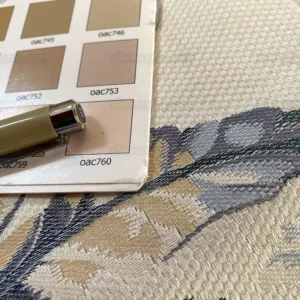 Bty Brunschwig & Fils Little Wren Silk Lampas Porcelain MSRP USD 896Y