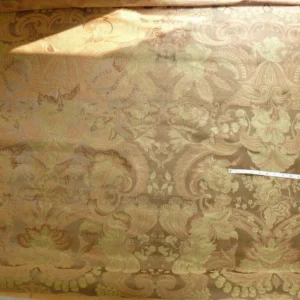 **On hold Coraggio Textile Buonarroti Tobacco Brown Silk Lampas Designed By Michelangelo - 3 yards