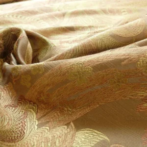 **On hold Coraggio Textile Buonarroti Tobacco Brown Silk Lampas Designed By Michelangelo - 3 yards