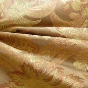 **On hold Coraggio Textile Buonarroti Tobacco Brown Silk Lampas Designed By Michelangelo - 3 yards