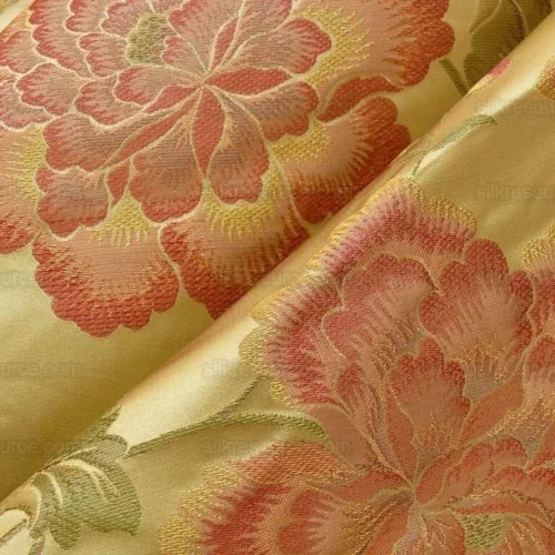 10.5Y STUNNER CHINO-ASIAN PINK PEONY BUTTERFLY GOLD& RED LAMPAS 10.5Y STUNNER CHINO-ASIAN PINK PEONY BUTTERFLY GOLD& RED LAMPAS