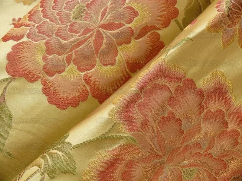 10.5Y STUNNER CHINO-ASIAN PINK PEONY BUTTERFLY GOLD& RED LAMPAS 10.5Y STUNNER CHINO-ASIAN PINK PEONY BUTTERFLY GOLD& RED LAMPAS