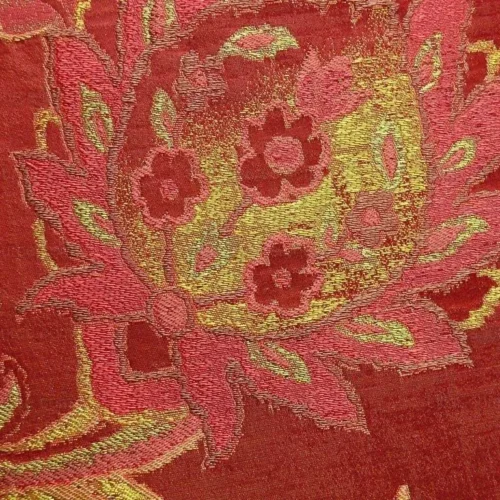 RM COCO 100% SILK LAMPAS GILDED PAISLEY "CRIMSON" RED RT7/Y RM COCO 100% SILK LAMPAS GILDED PAISLEY "CRIMSON" RED RT$267/Y