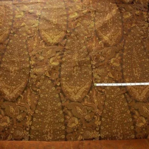 P1110370.jpg By Yard Hiend 100% Silk Lampas Cashmere Paisley "coffee" MSRP USD200+/yard